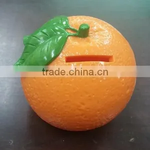 Hot Sell Promotional Plastic Orange Fruit Bank Money Box thumbnail-1