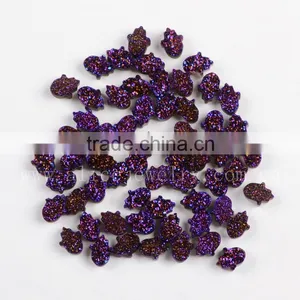 AAA Top Quality Hamsa Shape Agate Druzy Stones Beads Cabochon Wholesale thumbnail-1