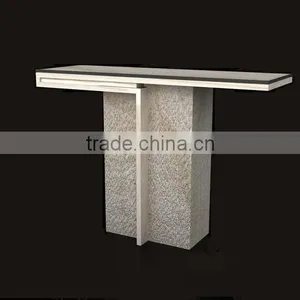 Elegant Appearance Travertine Natural Stone Table,console Table of Living Room Furniture thumbnail-1