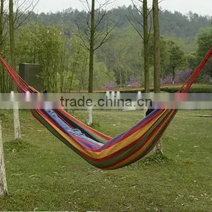 Bi-color Nylon Durable Parachute Outdoor Portable Double Hammock thumbnail-1