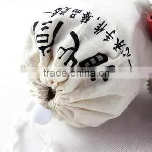 Eco-friendly Canvas Round Bottom Drawstring Bag for Packing thumbnail-6