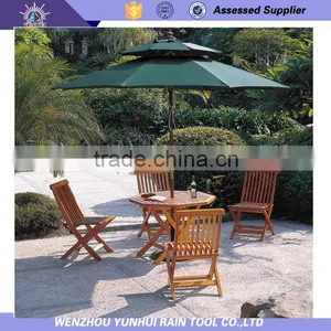 Grass Usage Olefin Fabric Hotel Wooden Big Parasol thumbnail-4