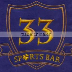 Sports Bar Logo Design Custom Embroidery Patches Badges thumbnail-1