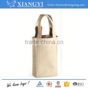Liberty Bags Single or Double Bottle Wine Tote or Drawstring Bag Canvas Bag thumbnail-5