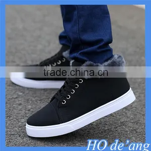 2015 New Men's Shoes Plus Velvet Winter Casual Shoes Korean Fashion Male Winter Warm Canvas Shoes Wholesale MHo-115 thumbnail-1