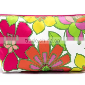 Promotional Charming Printed Flower Cosmetic Bags for Women thumbnail-1