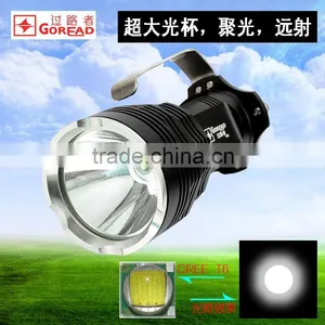 GOREAD Y50 Black Aluminum High Bright Rechargeable 1000lum T6 Flashlight Search Light thumbnail-1