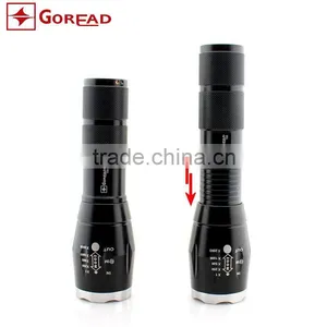 GOREAD Y66 Focusable Rechargeable High Bright Aluminum T6 5 Mode 18650 Flashlight thumbnail-1