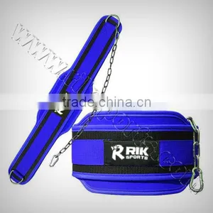 Neoprene Dipping Belt Red Neoprene, Black Webbing, Heavy Duty Metal Chain thumbnail-2