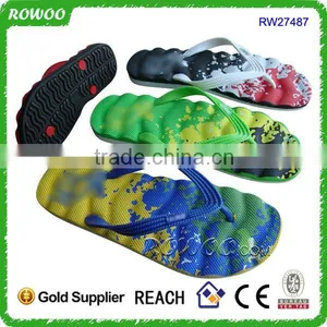 China Healthy Men's Eva Beach Slippers Flip Flops thumbnail-1