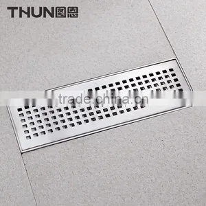 Stainless Steel Linear Shower Floor Drain With Wedge Wire Grate thumbnail-2
