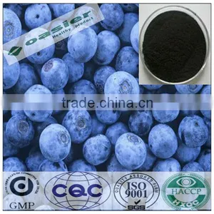 Natural GMP Hot Sale 10%-25% Anthocyanidin 15%chlorogenic Blueberry Extract thumbnail-1