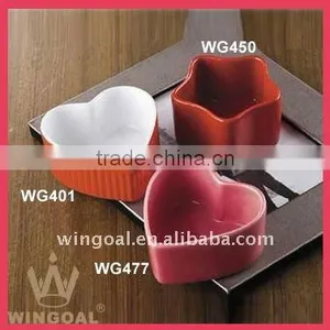 Hot Sale Candy Colorful Ceramic Cake Mould Pudding Desserts Dish Bowl thumbnail-1