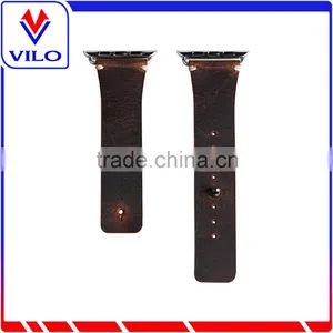 For Apple Watch Genuine Leather Original Watch Band With Connection Adapter Clip thumbnail-3