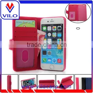 Flip Leather Phone Case With Magnetic Fastener for Iphone 6 thumbnail-2