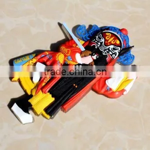 TOURIST SOUVENIR Chinese Peking Opera Rubber FRIDGE MAGNET,Customized Magnets for Fridge,3D Shape Fridge Magnet ---DH20202 thumbnail-2
