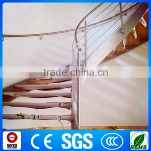Wood Tread Metal Arc Stair for House Project Used in Indoor thumbnail-3
