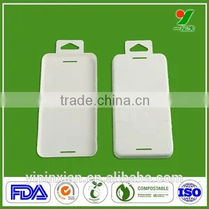 Wholesale Eco-friendly Biodegradable Sugarcane Fiber Phone Case Packaging Tray With Bagasse Pulp thumbnail-3