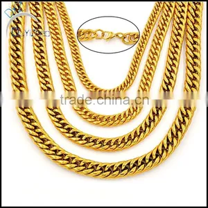 Men's Stainless Steel Curb Cuban Chain Necklace Jewelry Gift thumbnail-1