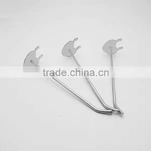 Chrome Hooks Wire Rack Supermarket Display Hooks For Pegboard thumbnail-3