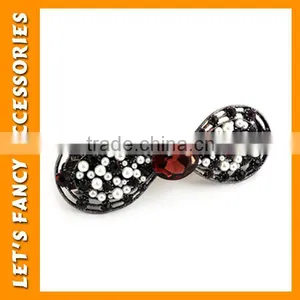 PGHD0335 Boutique Retro Hair Accessory Metal Rhinestone Hair Claw Clips thumbnail-3