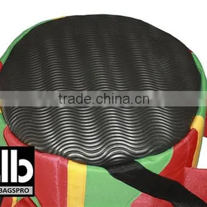 African Djembe Drums Gig Bag PRO Nylon Red Rasta thumbnail-5