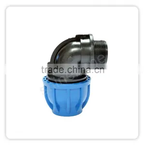 PP Compression Fittings Elbows 90 Degree Male Offtake thumbnail-1