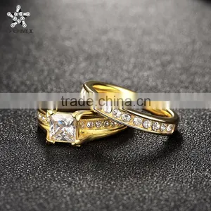 Wholesale Factory 2016 Trendy New Zircon Diamond Gold Rings Designs for Women Quality Choice thumbnail-4