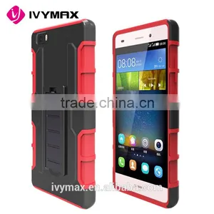 IVYMAX New Kickstand Heavy Duty Belt Clip Robot Combo Case for HUAWEI P8 LITE thumbnail-2