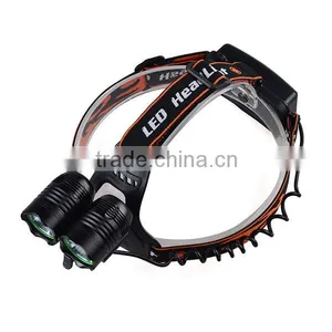 6000 Lumen Head Light Torch 2X XM-L T6 LED Rechargeable Headlamp thumbnail-2
