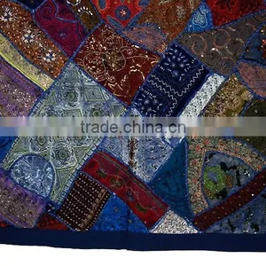 Indian Designer Embroidery/zari Tapestry Wall Hanging, Table Runner thumbnail-1