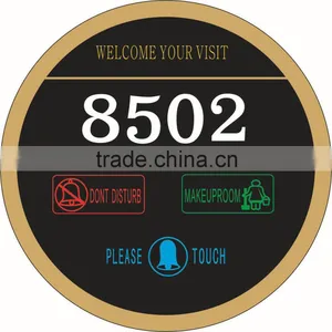 Combines Door Control Switch,Touch Door Bell Switch With LED Room Number Display. thumbnail-1