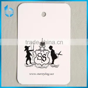 Art Paper Printed Paper Card With Round Angle Cut for Men's Outer Jackets thumbnail-1