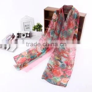 2015 New Fashion Scarf for Women Custom Made 100% Silk Scarf Muslim Scarf thumbnail-2