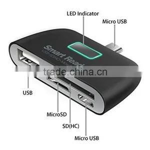 4 in 1 OTG Micro USB SD/TF Card Reader thumbnail-2