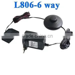 12V EU/DE Standard 6 Outlet Power Strip With Control Switch Extension Socket With 3m LED Cable thumbnail-3