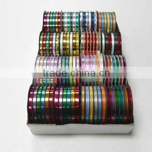 HOT SALE ! Six Channels 5mm Solid Metallic Curly Poly Ribbon Quality Choice thumbnail-2