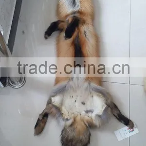 Real Silver Fur Skin / Natural Fox Fur Skin / Tanned Red Fox Fur Skin For Coat Quality Choice thumbnail-4