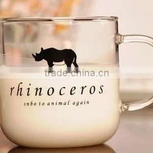 Fancy Drinking Glass Mug With Animals Pattern thumbnail-2