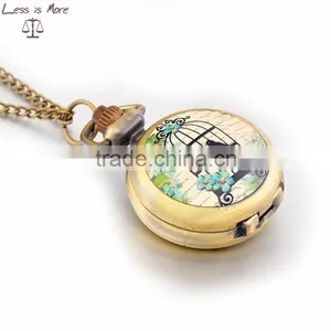 Cartoon Animal Necklace Watch Cute Kids Pocket Watch thumbnail-3