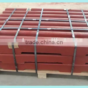 High Manganese Steel Fixed Jaw Crusher Liner Plate thumbnail-1