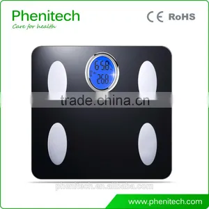 Bluetooth 6mm Tempered Glass Body Fat Scale 325*325*29 Mm Overload Indication thumbnail-3