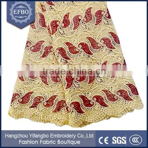 Wedding Dress African Fashion Lace Fabric / 2016 Latest New Fashion Lace Blouse Designs For Parties thumbnail-3