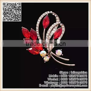 Fashion Small Mustache Clear Crystal Brooch Star Shape Flower Brooch For Lowest Price thumbnail-2