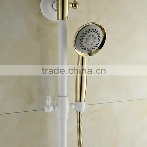 2016 New Modern Bathroom Shower Set,white Painted Rainfall Shower Set thumbnail-3
