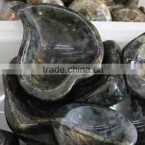 Charming Natural Labradorite Stone Heart Shape Ashtrays thumbnail-2