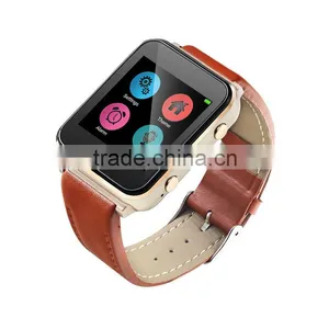Bluetooth 4.0 Smart Watch Leather Strap With Push Message Twitter Facebook Smart Wristband For IOS Android Smart Phones thumbnail-1