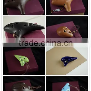 Chinese Ceramic Ocarina Flute thumbnail-6