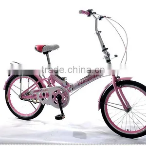 20-inch Shock Absorbing Folding Bike High Carbon Steel Students Bicycle thumbnail-3