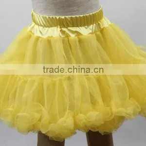 Yellow Ruffled Tutu Skirt For Children Girls thumbnail-1